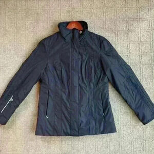 Black Calvin Klein full zip winter coat Jacket waterproof winter and fa womens